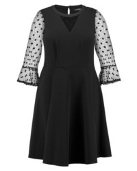 Robe droite noire Evans