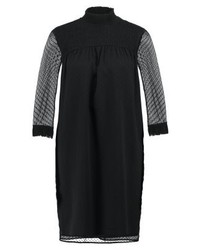 Robe droite noire Pieces
