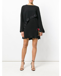 Robe droite noire Versace Collection