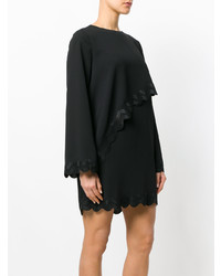 Robe droite noire Versace Collection