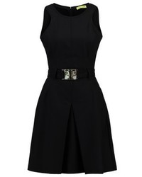 Robe droite noire Versace