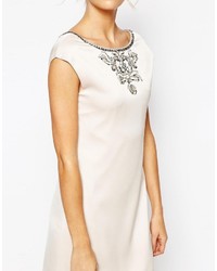 Robe droite ornée blanche Ted Baker