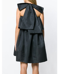 Robe droite plissée noire MSGM