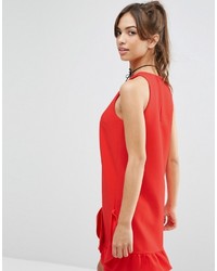 Robe droite rouge Asos