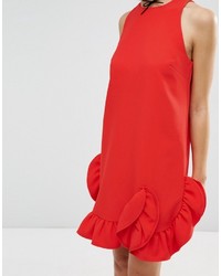 Robe droite rouge Asos