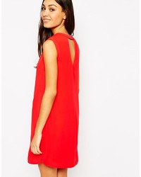 Robe droite rouge Oasis