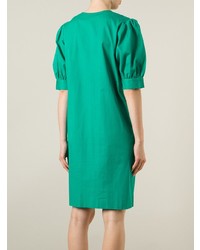 Robe droite verte Yves Saint Laurent Vintage