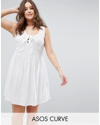 Robe en broderie anglaise blanche Asos