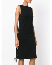 Robe en broderie anglaise noire MCQ