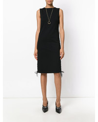 Robe en broderie anglaise noire MCQ