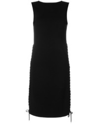 Robe en broderie anglaise noire MCQ