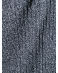 Robe en cachemire en tricot gris foncé Twin-Set