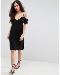 Robe en crochet noire Asos