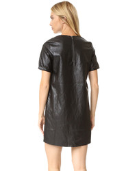 Robe en cuir noire Suncoo