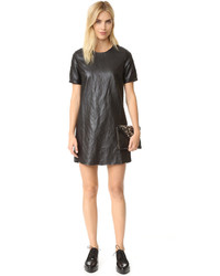 Robe en cuir noire Suncoo