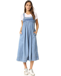 Robe en denim bleu clair Rachel Comey