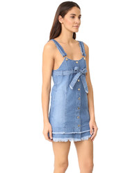 Robe en denim bleu clair Sjyp