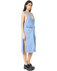 Robe en denim bleu clair Sjyp