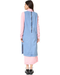 Robe en denim bleu clair Sjyp