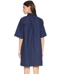 Robe en denim bleu marine The Fifth Label