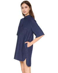 Robe en denim bleu marine The Fifth Label