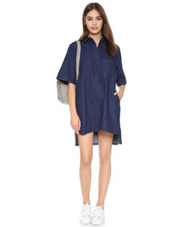 Robe en denim bleu marine The Fifth Label