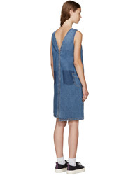 Robe en denim bleue Sjyp