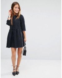 Robe en denim noire Asos