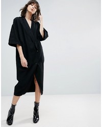 Robe en denim noire Asos