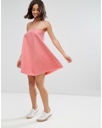 Robe en denim rose Asos