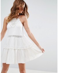 Robe en dentelle blanche Asos