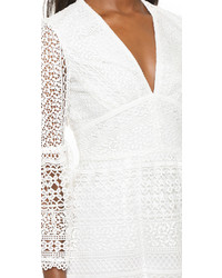 Robe en dentelle blanche Cynthia Rowley