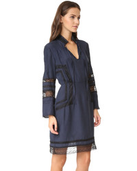 Robe en dentelle bleu marine Derek Lam 10 Crosby