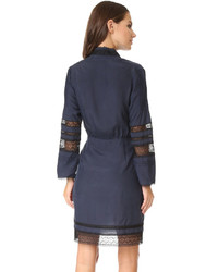 Robe en dentelle bleu marine Derek Lam 10 Crosby