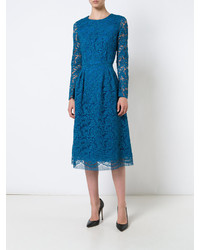 Robe en dentelle bleue ADAM by Adam Lippes