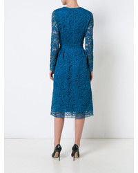 Robe en dentelle bleue ADAM by Adam Lippes