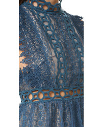 Robe en dentelle bleue Free People