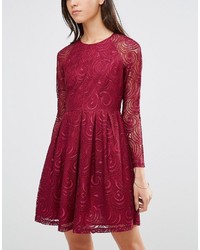 Robe en dentelle fuchsia Traffic People