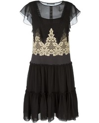 Robe en dentelle noire Alberta Ferretti