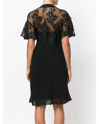 Robe en dentelle noire MCQ