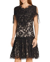 Robe en dentelle noire Wes Gordon