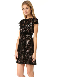 Robe en dentelle noire Nanette Lepore