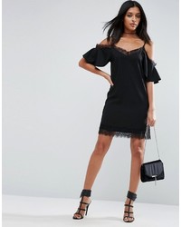 Robe en dentelle noire Asos