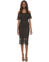 Robe en dentelle noire Cynthia Rowley