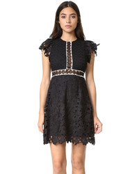 Robe en dentelle noire Cynthia Rowley