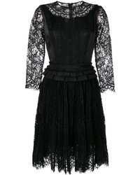 Robe en dentelle noire Ermanno Scervino