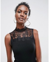 Robe en dentelle noire Asos