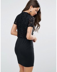 Robe en dentelle noire Asos