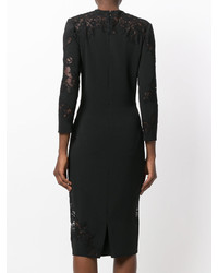 Robe en dentelle noire Ermanno Scervino