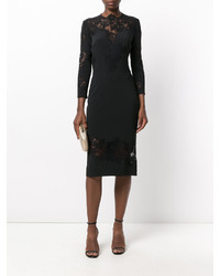 Robe en dentelle noire Ermanno Scervino